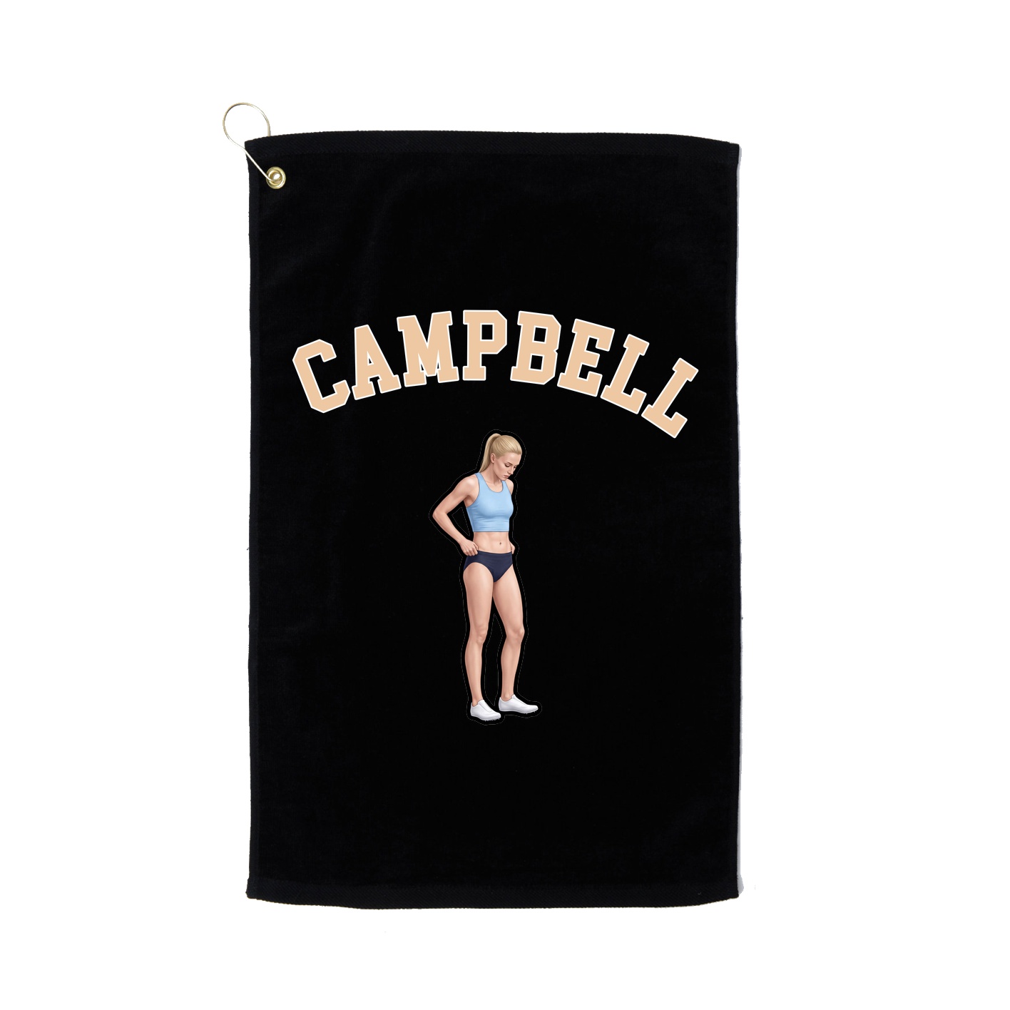 Golf Towel — Shirsey Arch in Black