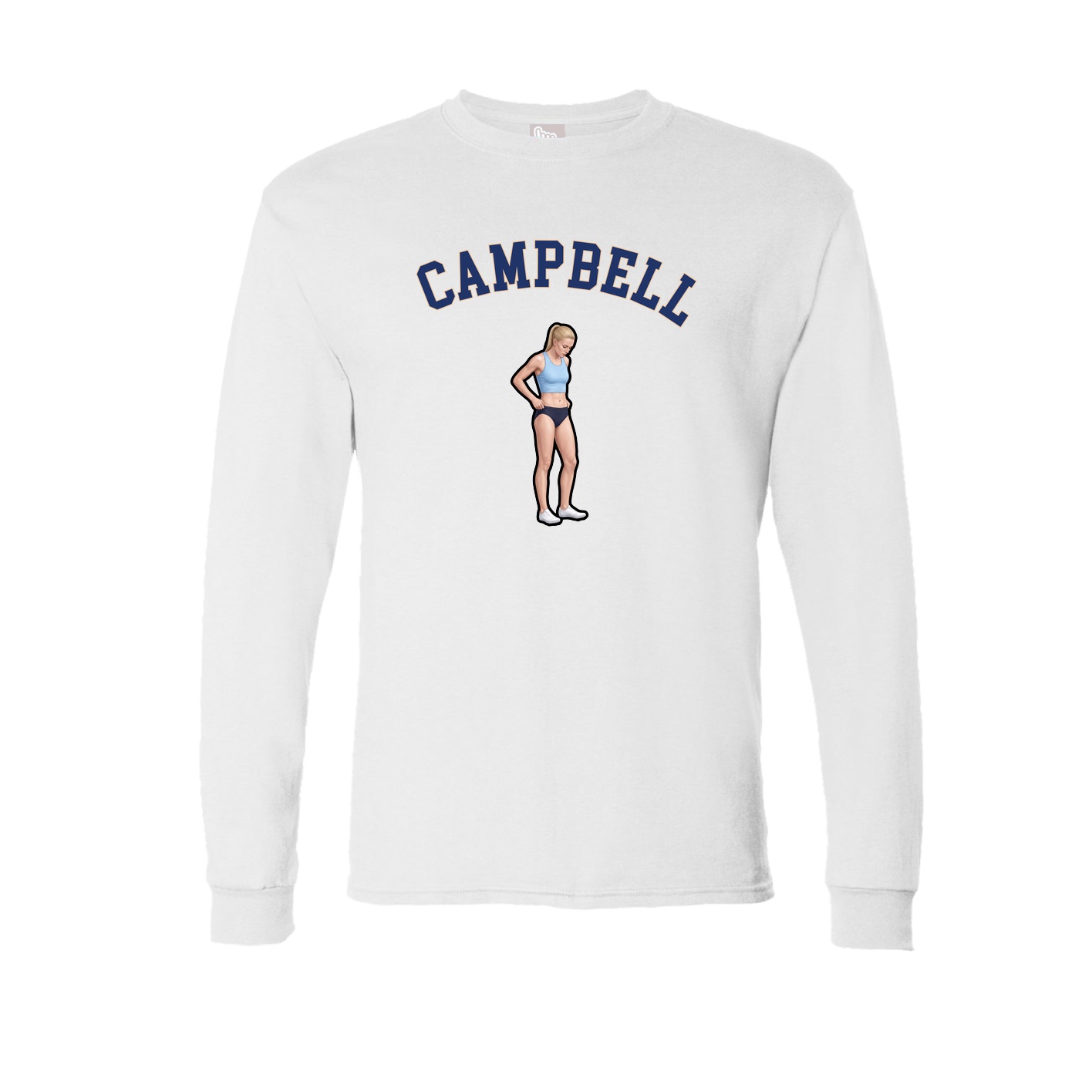 Long Sleeve Tee — Shirsey Arch in White