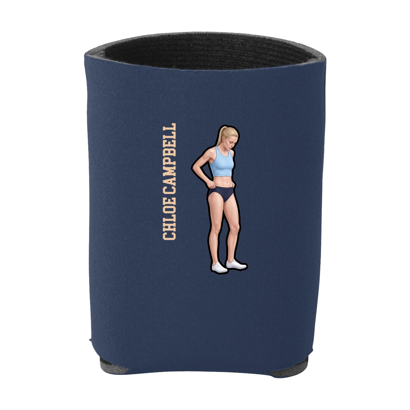 Can Holder — Name Vertical in Navy