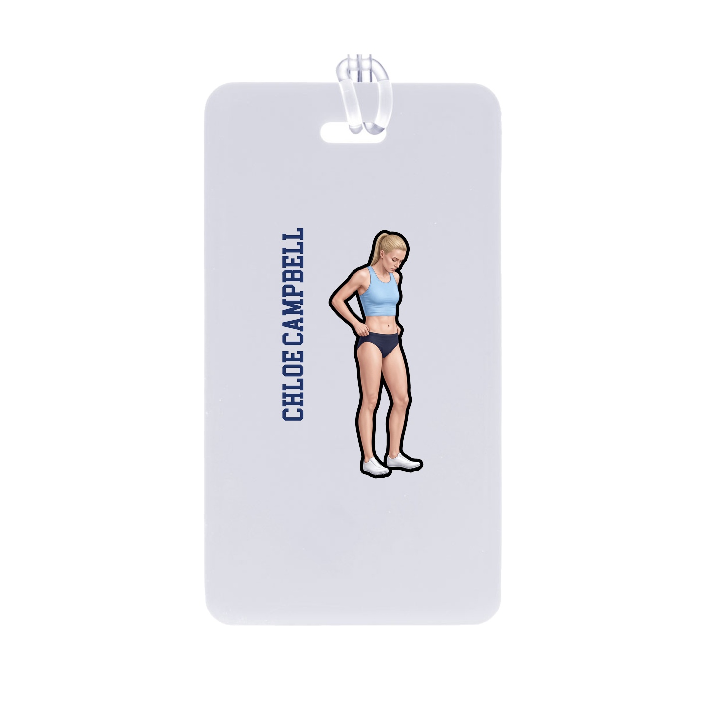 Bag Tag — Name Vertical in Classic