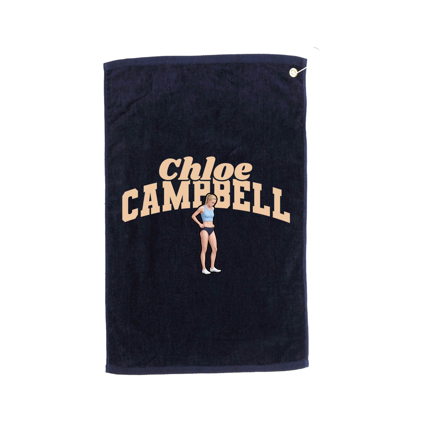 Golf Towel — Signature Arch in Navy
