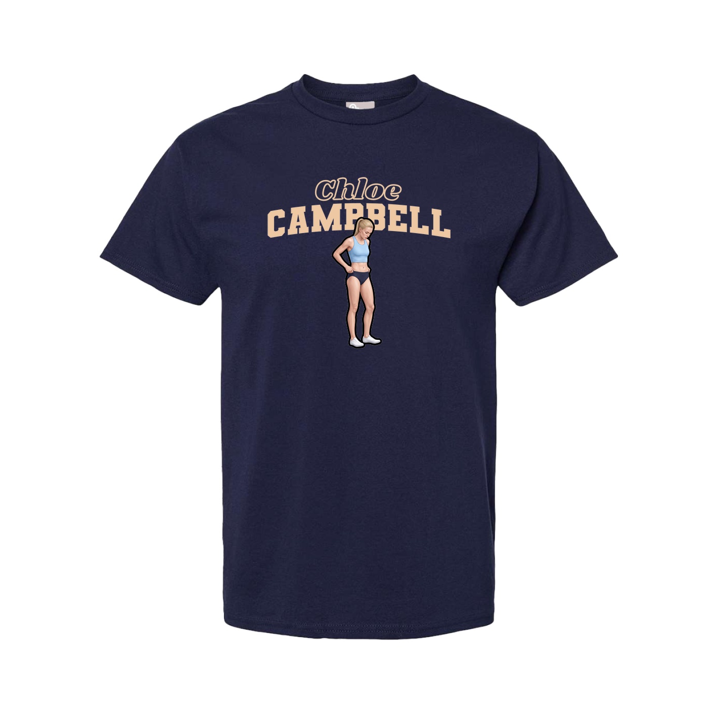 Tee — Name Arch in Navy