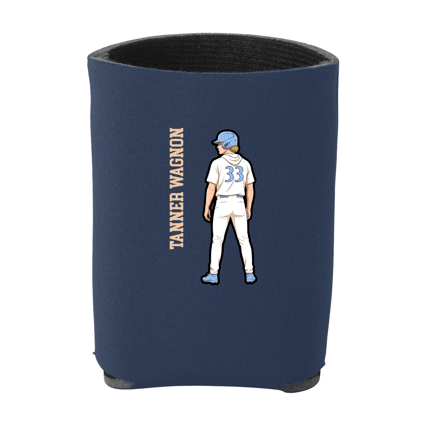Can Holder — Name Vertical in Navy