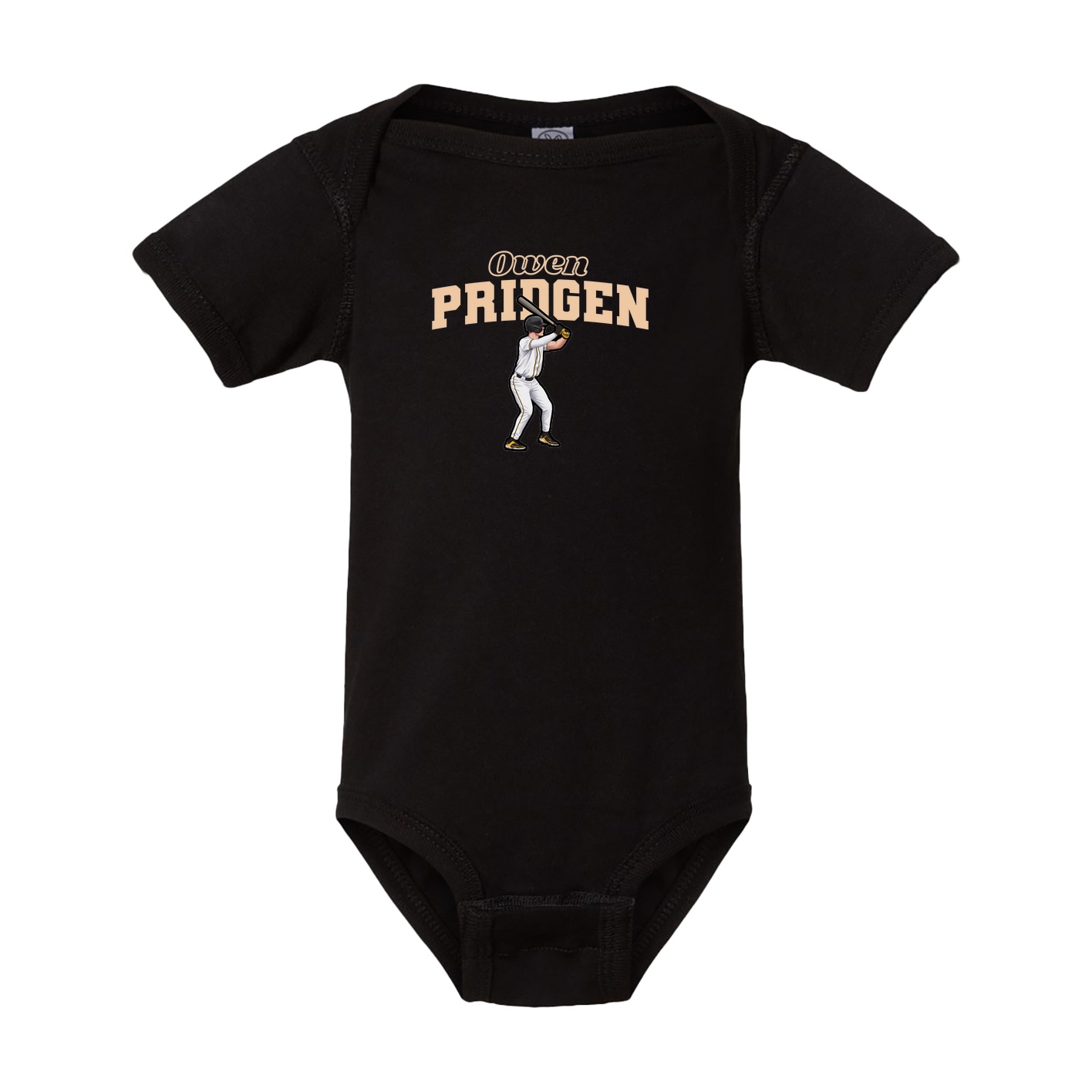 Baby Onesie — Name Arch in Black
