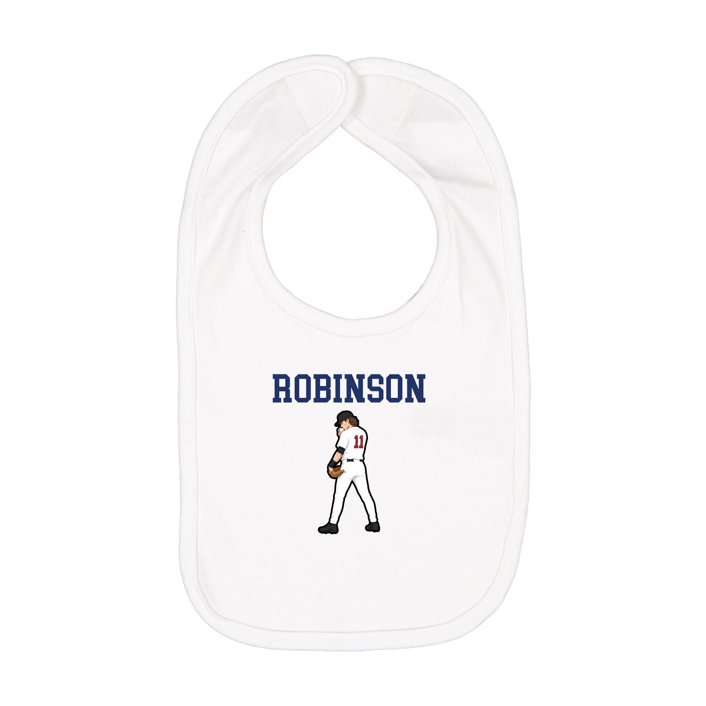 Infant Bib — Shirsey in White