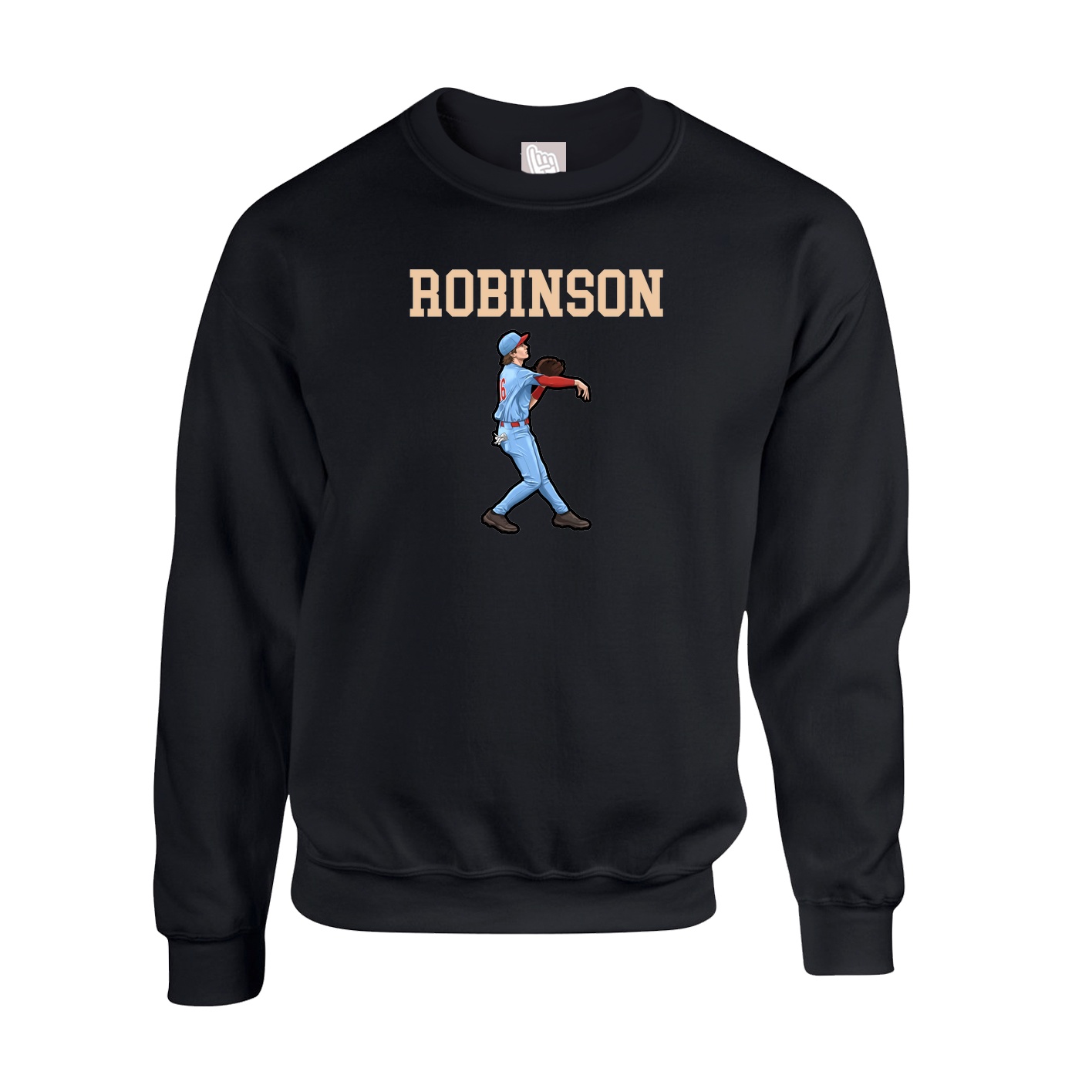 Fleece Crew — Shirsey in Black