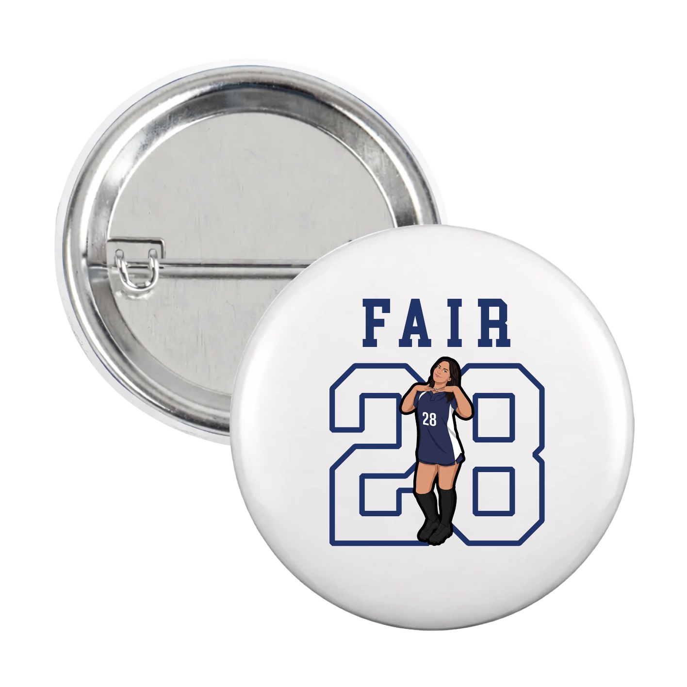 Game Day Button — Shirsey in White
