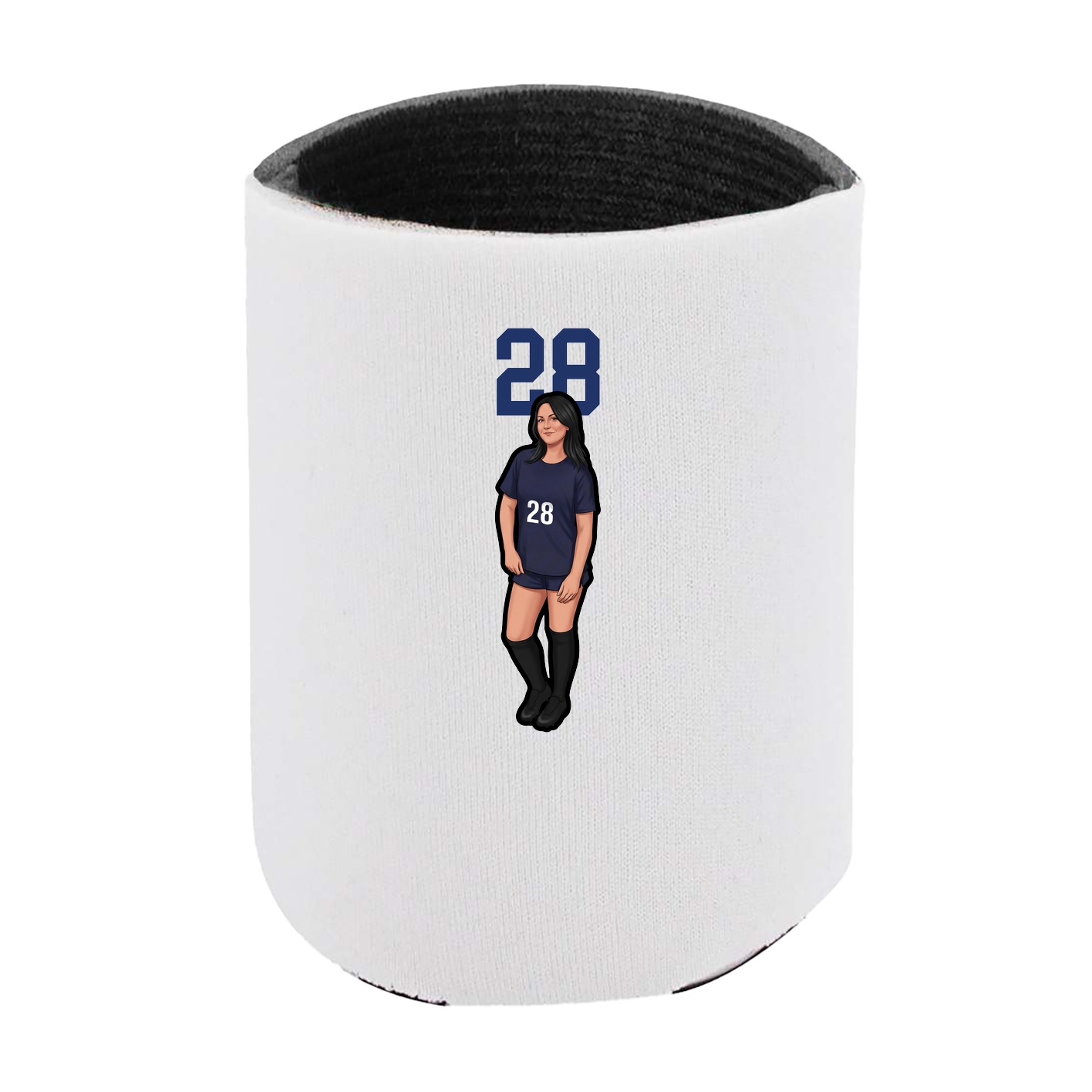 Can Holder — Number Top in White