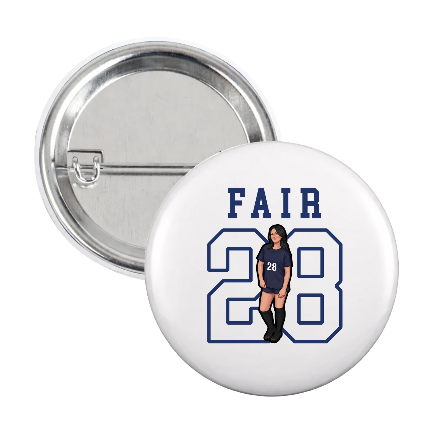 Game Day Button — Shirsey in White