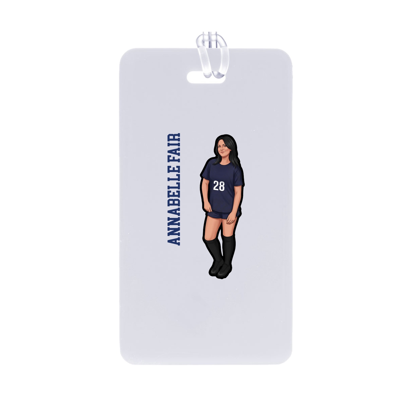 Bag Tag — Name Vertical in Classic
