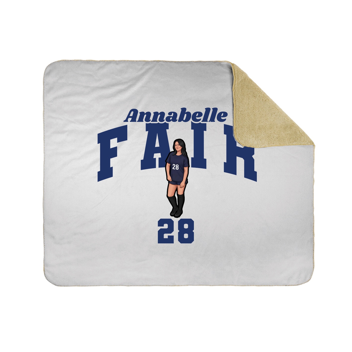 Throw Blanket — Signature Arch in White