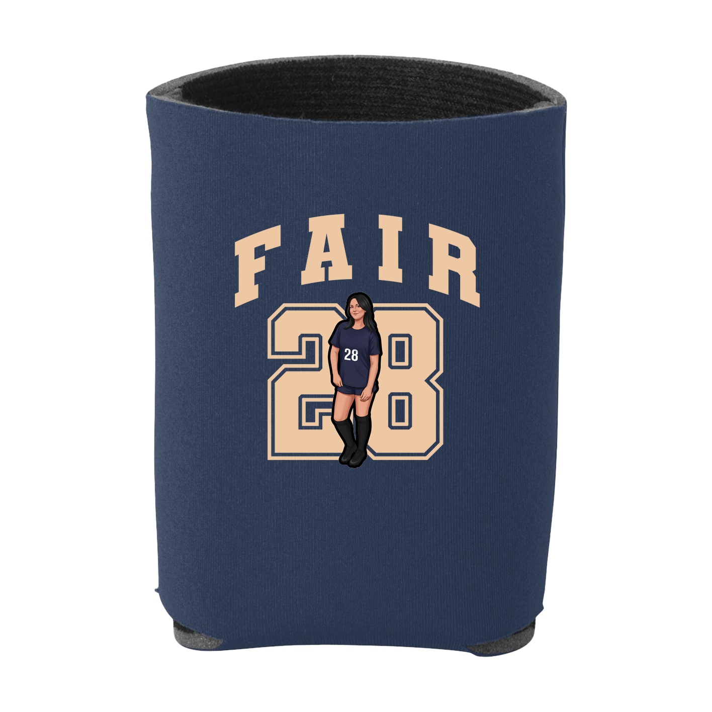 Can Holder — Number in Navy