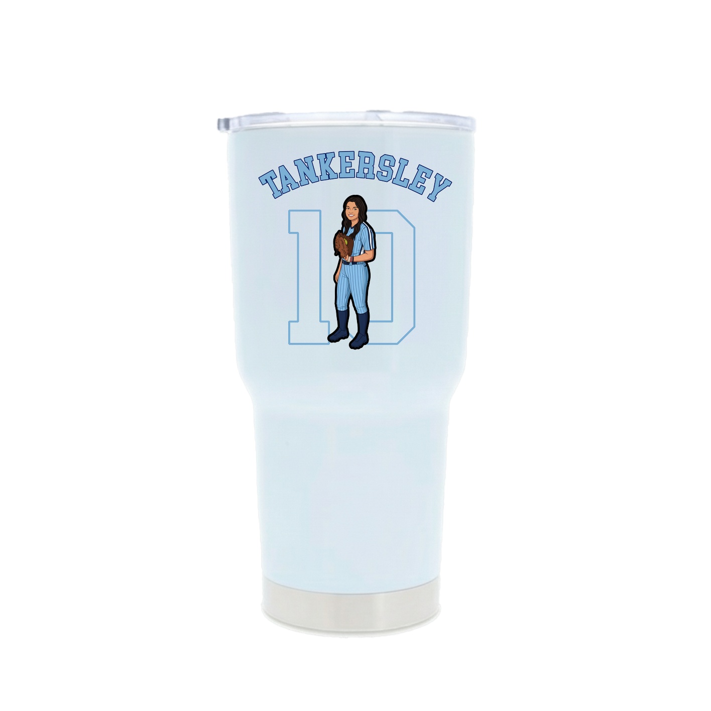 30oz Stainless Steel Tumbler — Shirsey Arch in White