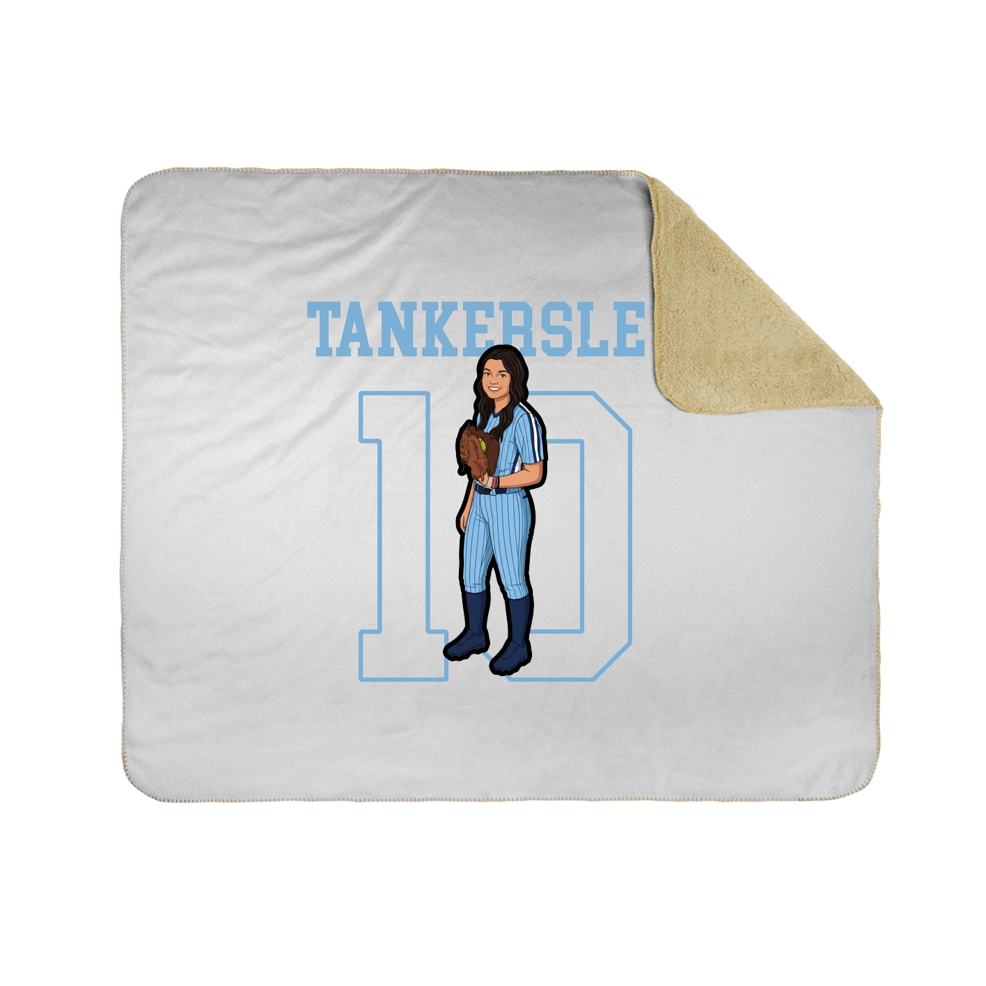 Throw Blanket — Shirsey in White