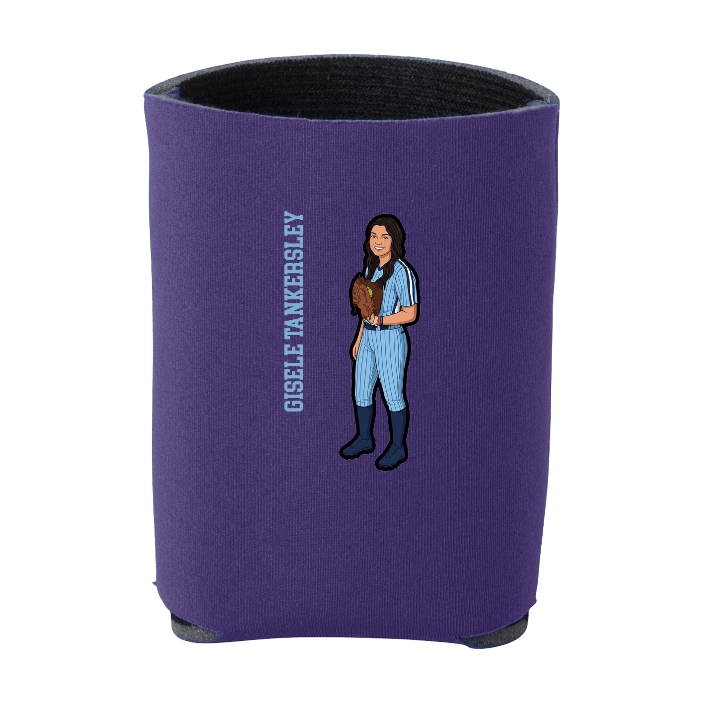 Can Holder — Name Vertical in Purple