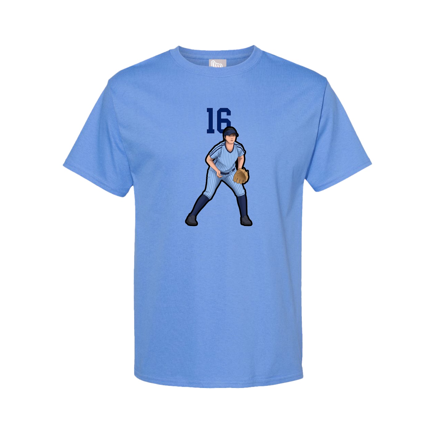 Tee — Number Top in Powder Blue