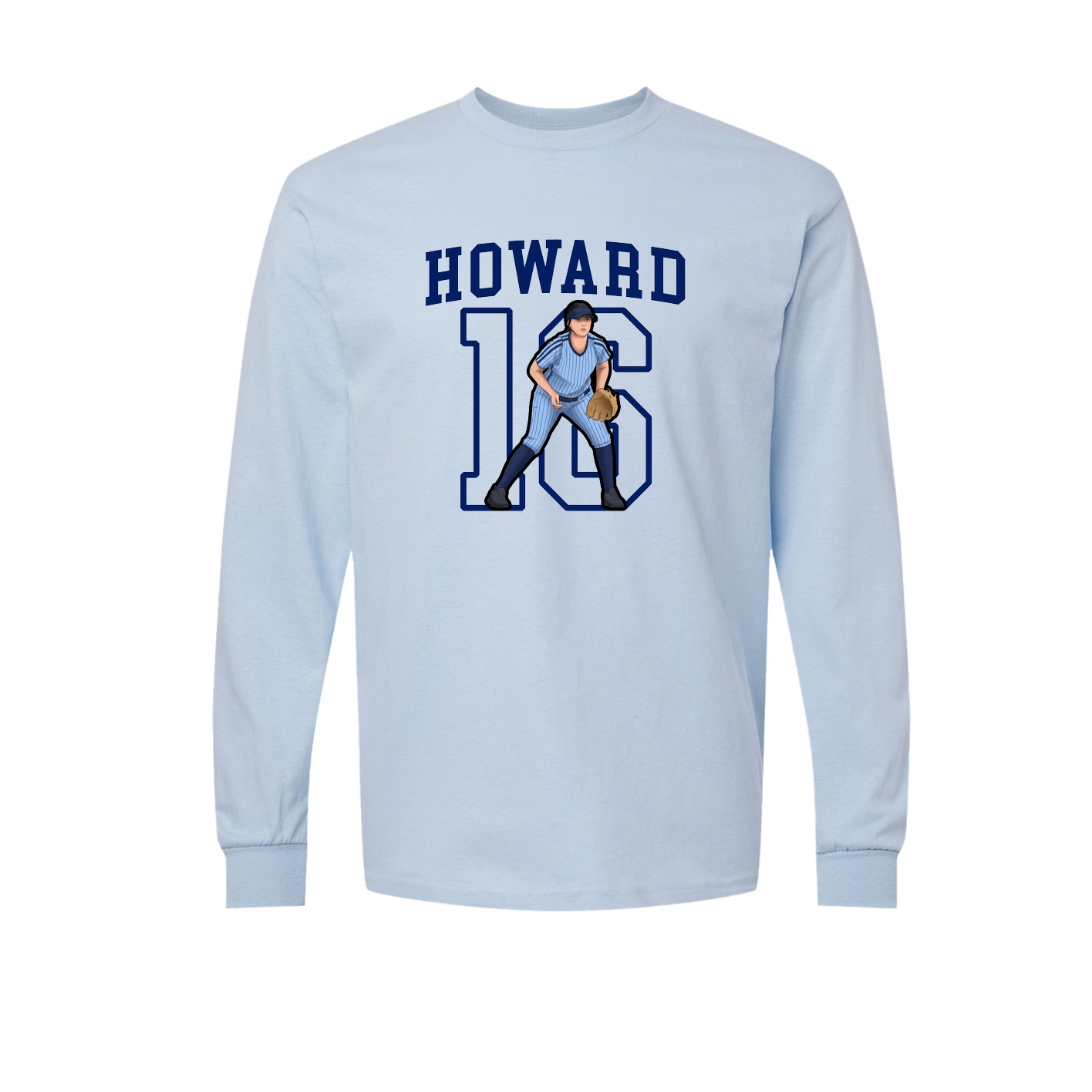 Long Sleeve Tee — Shirsey in Light Blue
