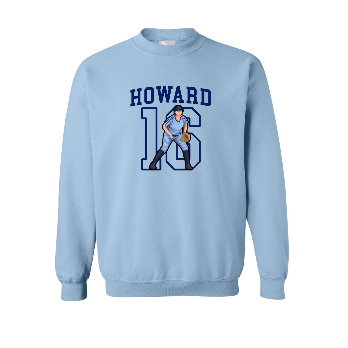 Fleece Crew — Shirsey in Light Blue