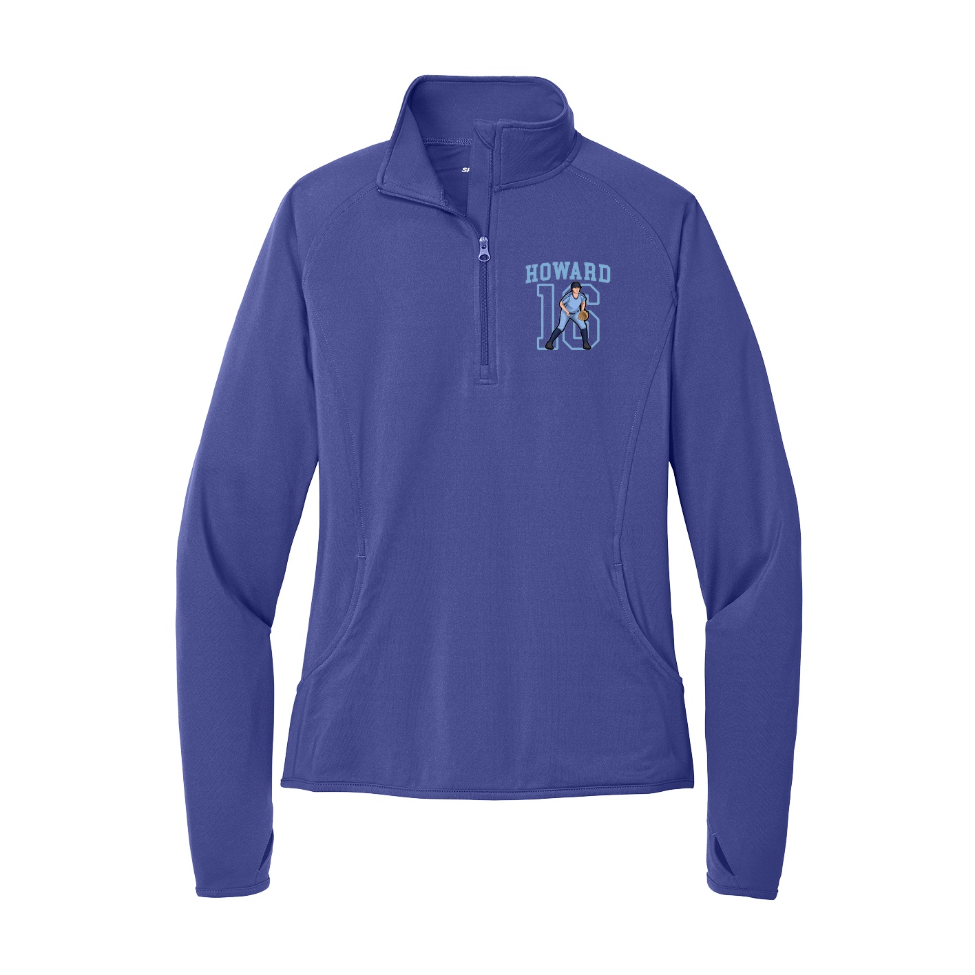 Women's Q-Zip Pullover — Shirsey in Purple