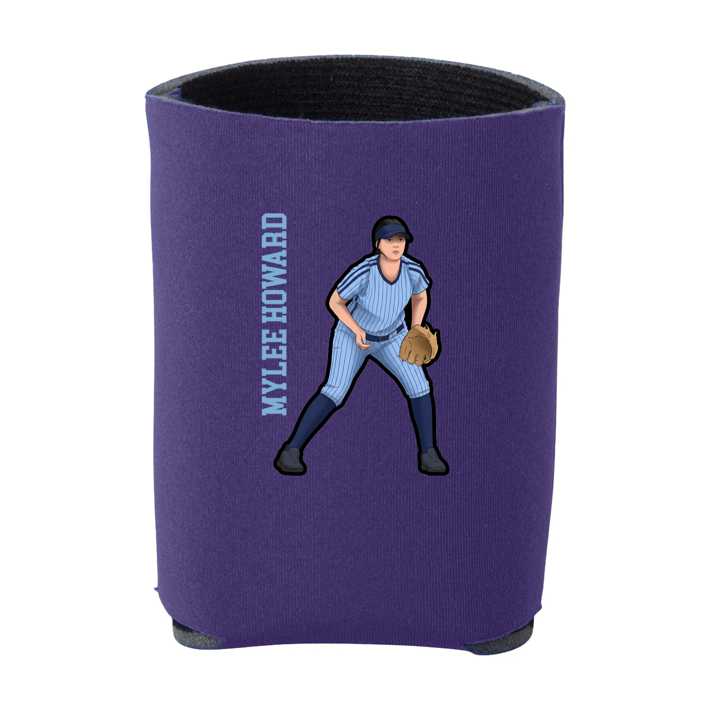 Can Holder — Name Vertical in Purple