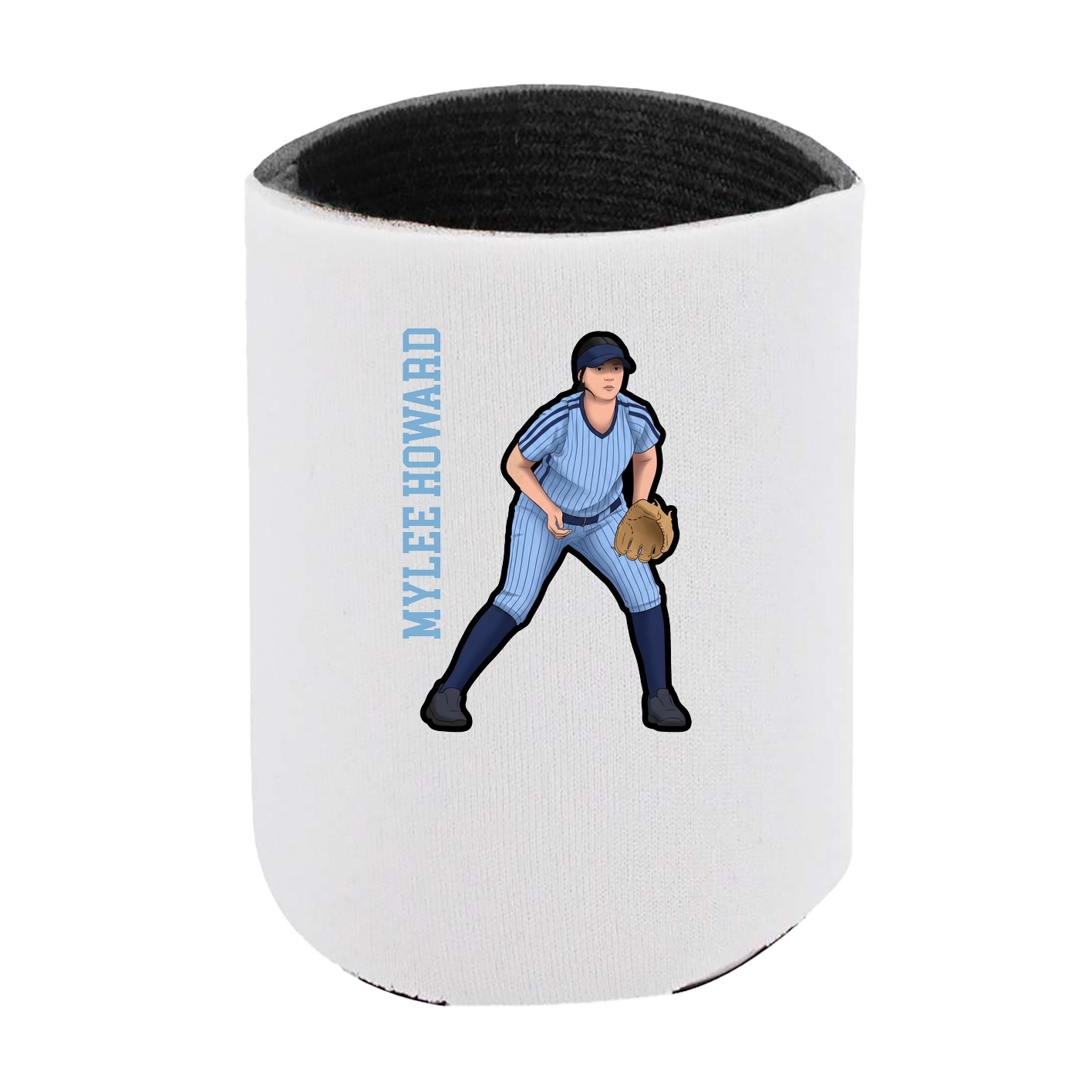 Can Holder — Name Vertical in White