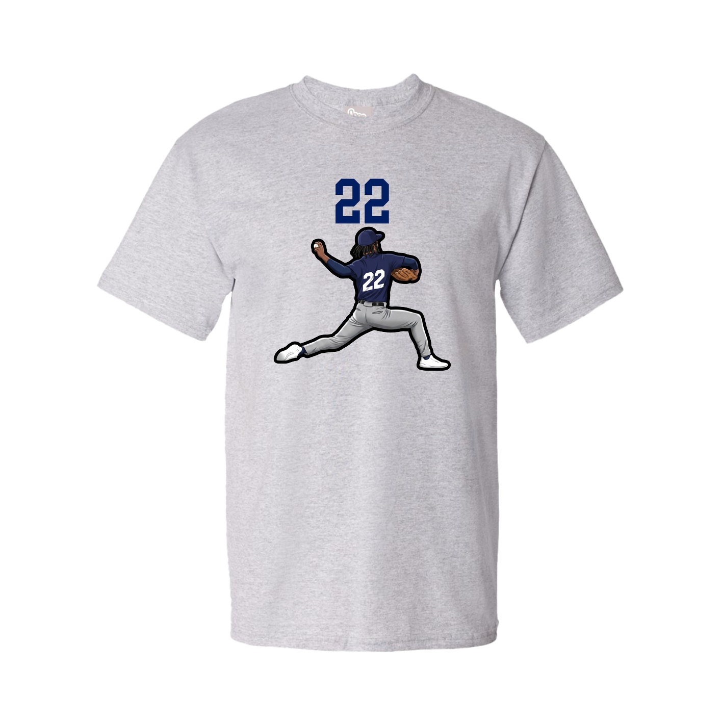 Tee — Number Top in Grey