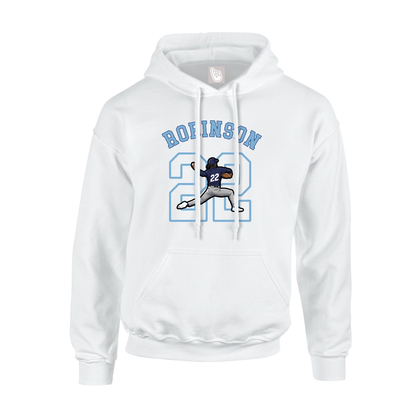 Hoodie — Shirsey Arch in White