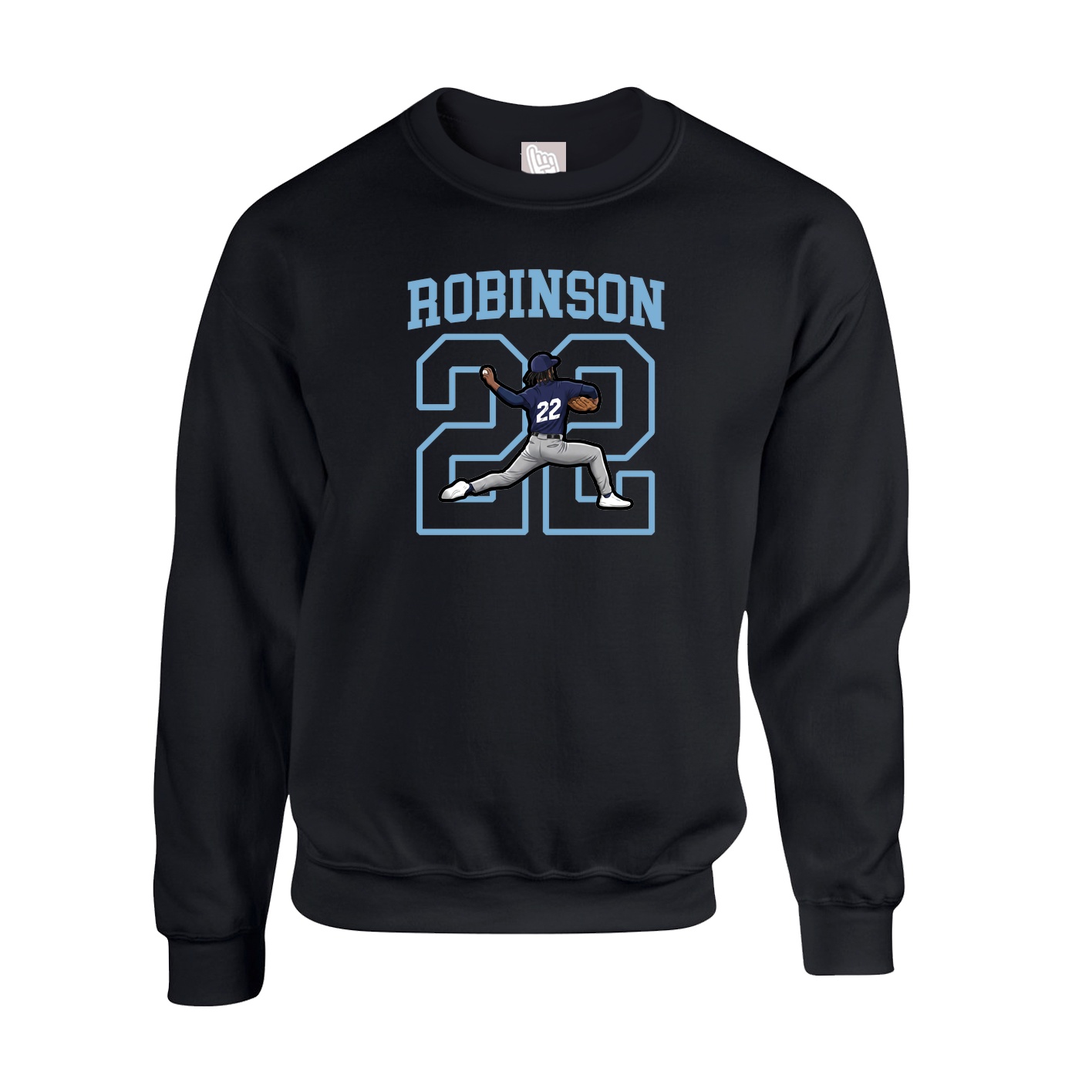 Fleece Crew — Shirsey in Black