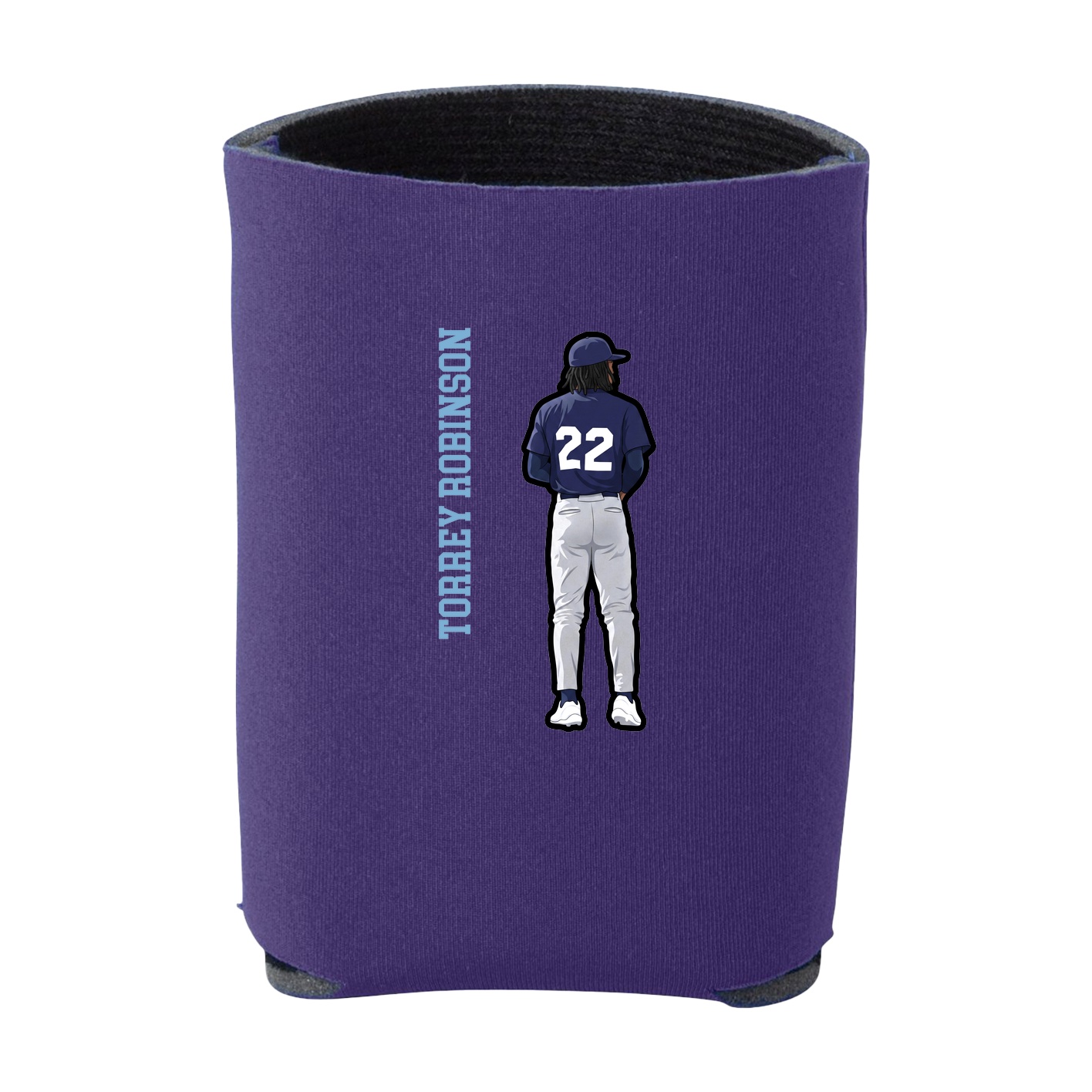 Can Holder — Name Vertical in Purple
