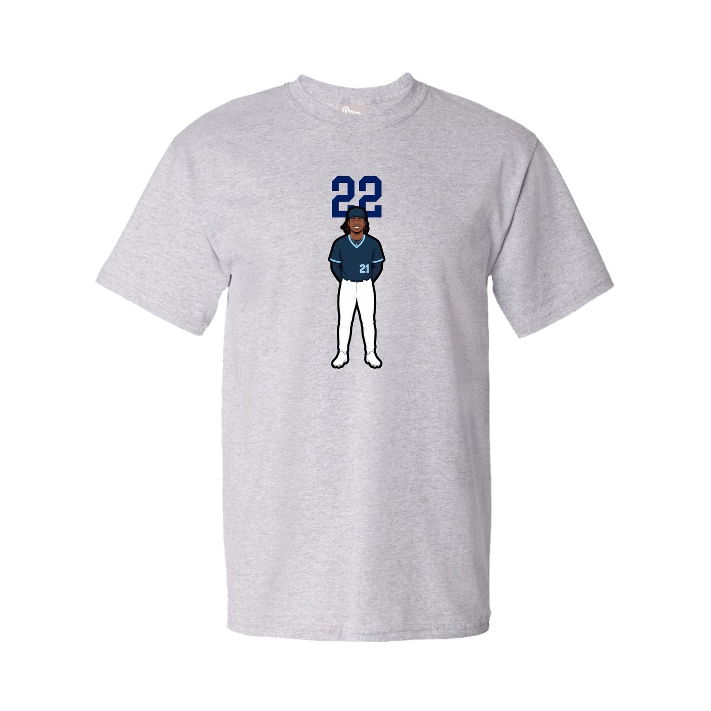 Tee — Number Top in Grey