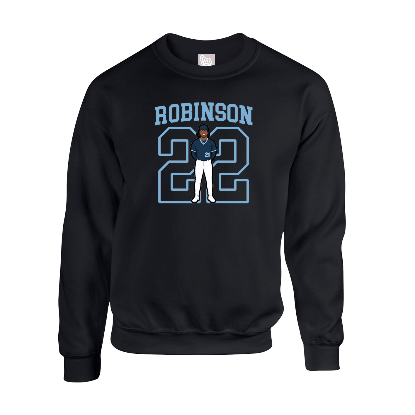 Fleece Crew — Shirsey in Black