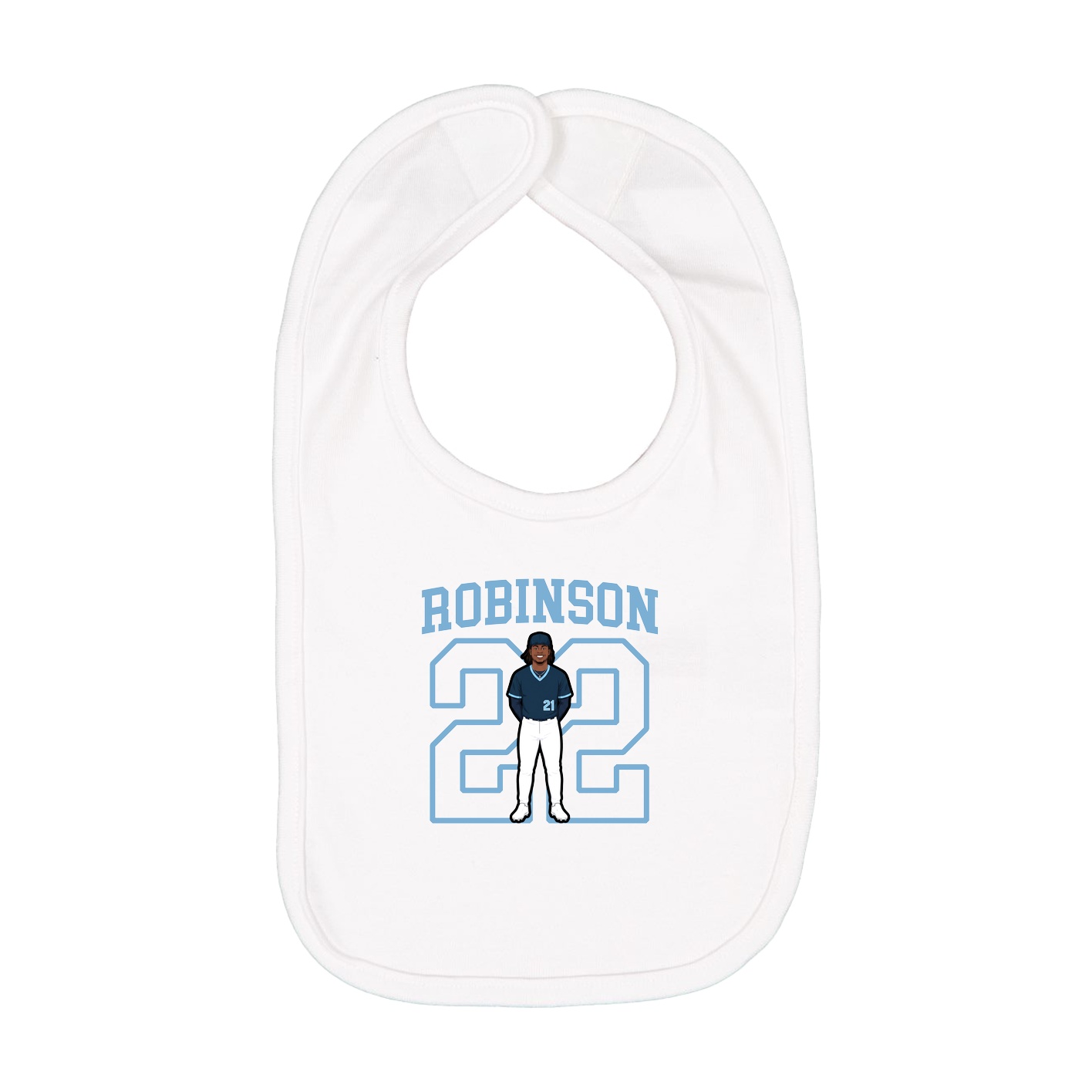 Infant Bib — Shirsey in White