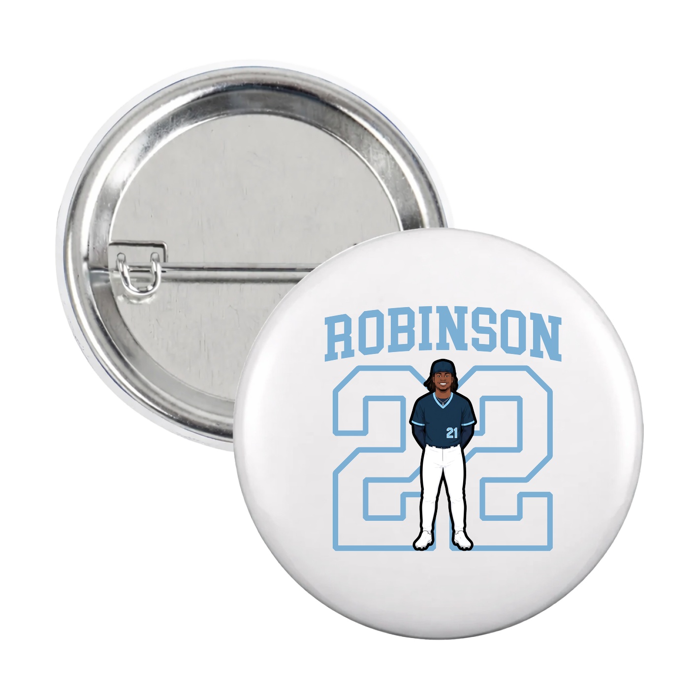 Game Day Button — Shirsey in White