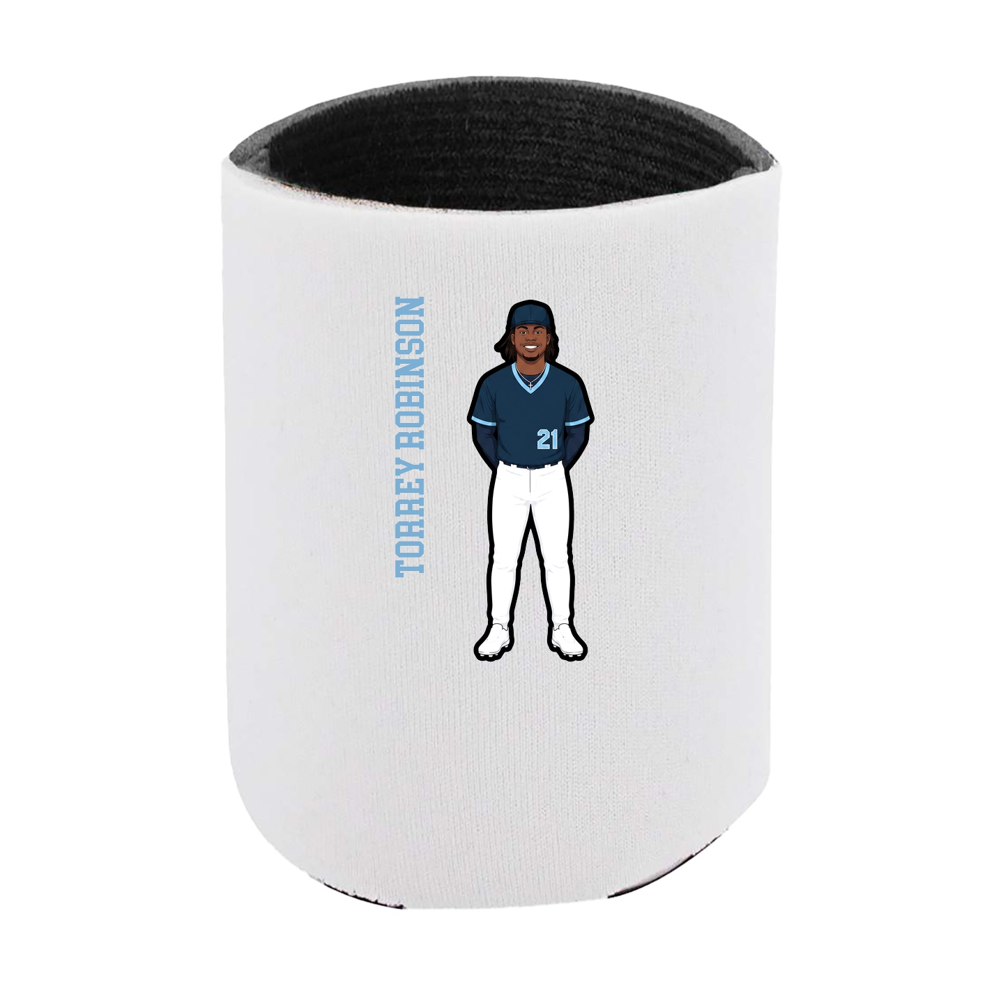 Can Holder — Name Vertical in White