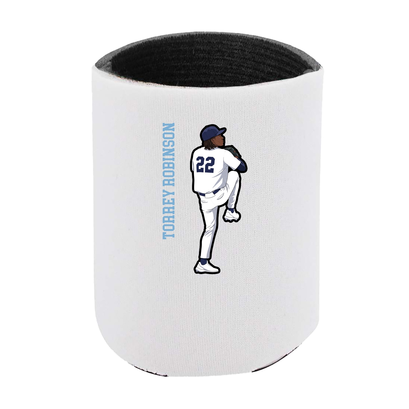 Can Holder — Name Vertical in White