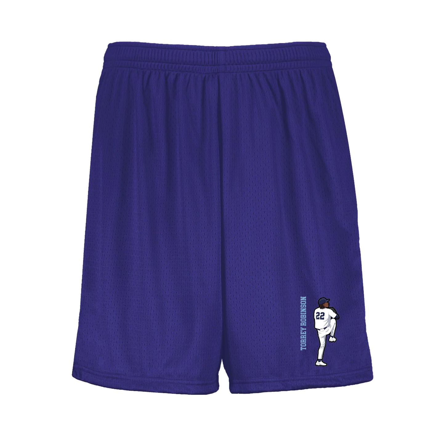 Shorts — Name Vertical in Purple