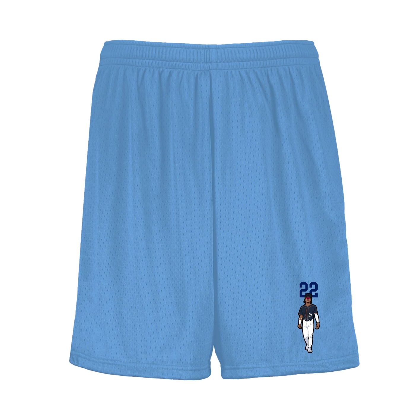 Shorts — Number Top in Light Blue