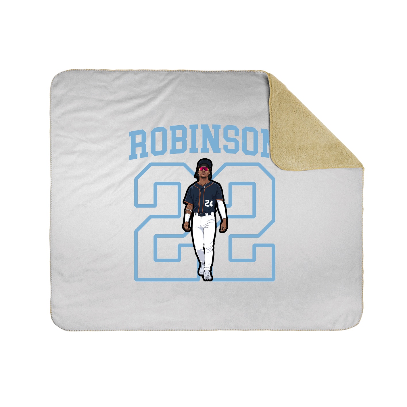 Throw Blanket — Shirsey in White