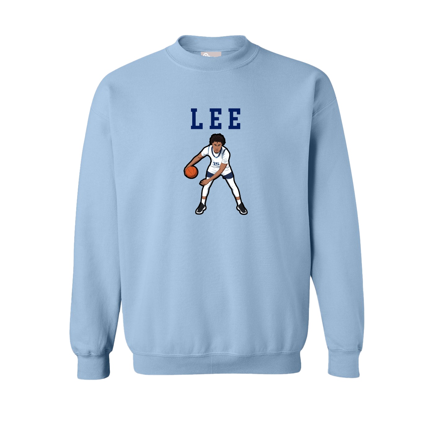 Fleece Crew — Shirsey in Light Blue