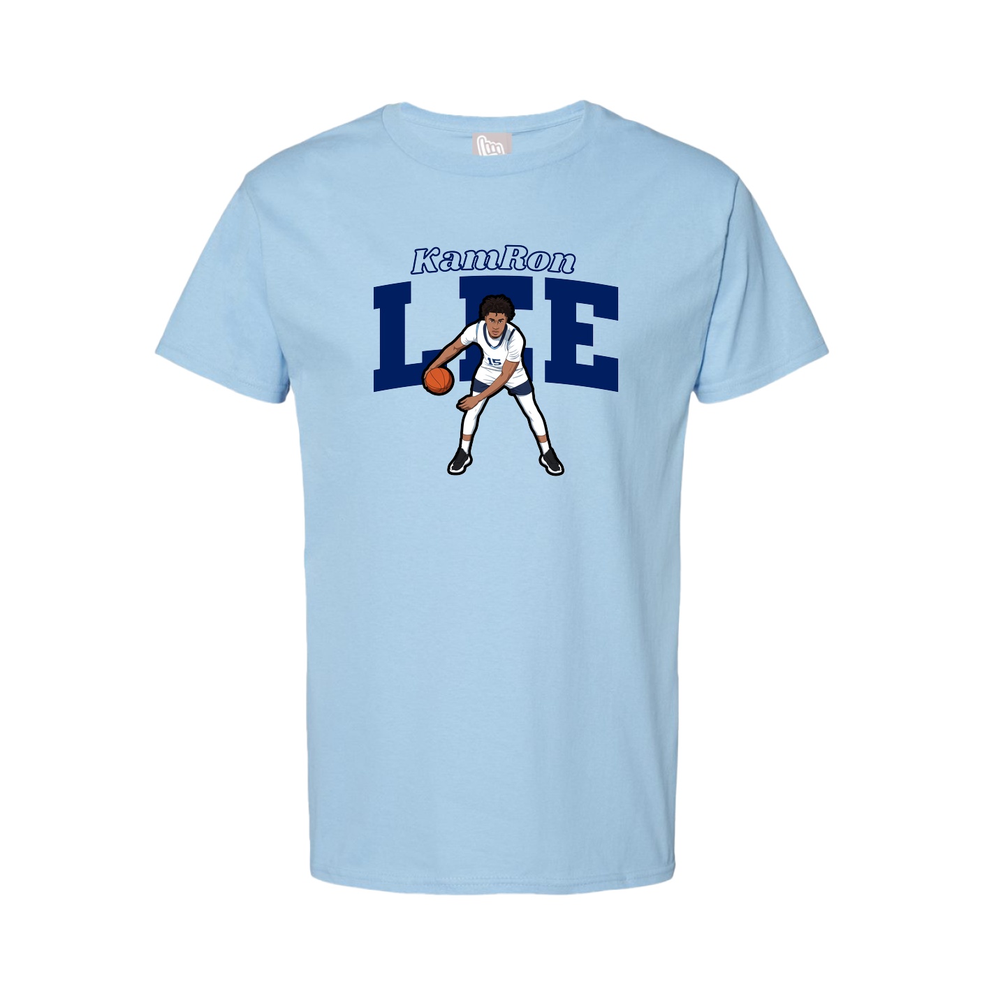 Tee — Name Arch in Light Blue