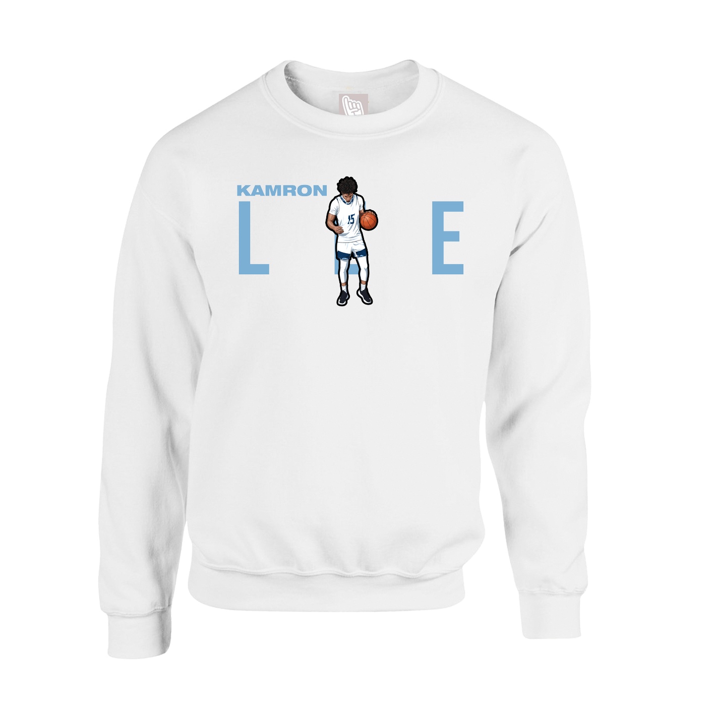 Fleece Crew — Player Name in White