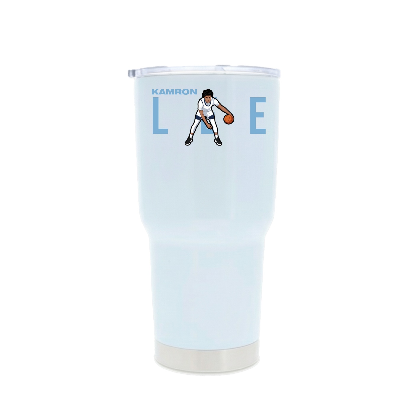 30oz Stainless Steel Tumbler — Player Name in White