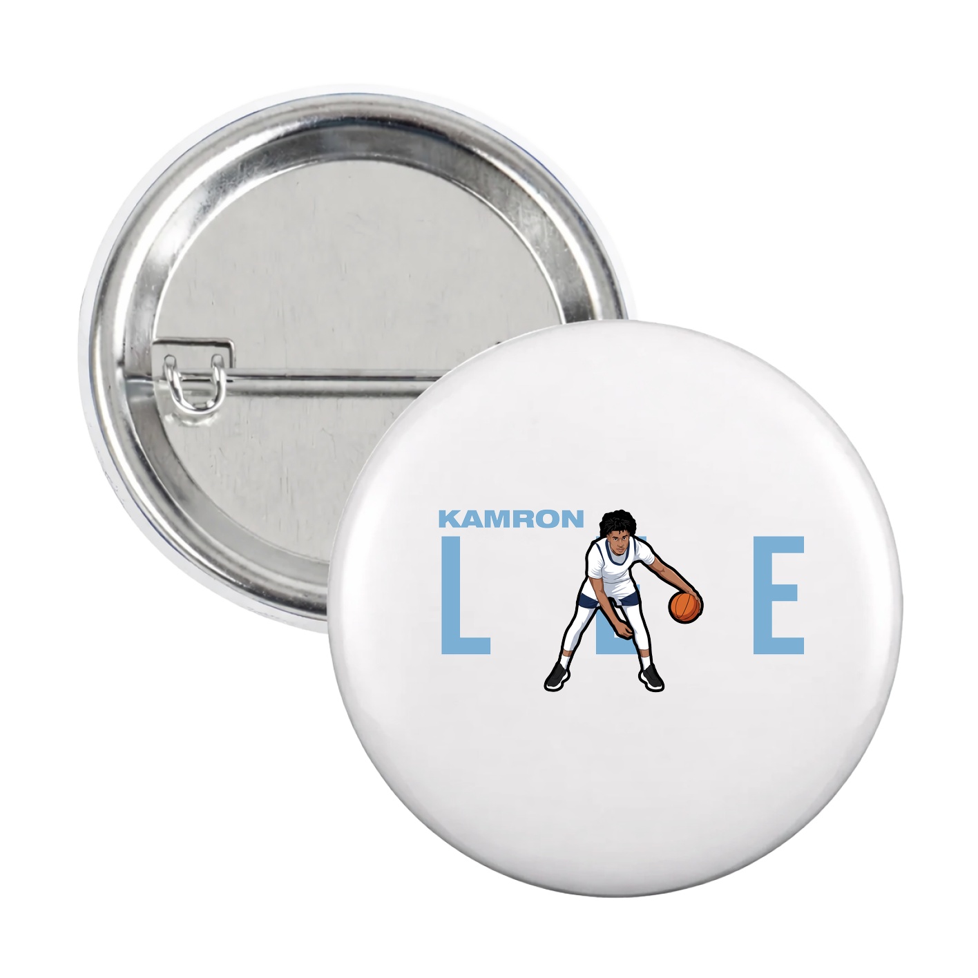 Game Day Button — Player Name in White