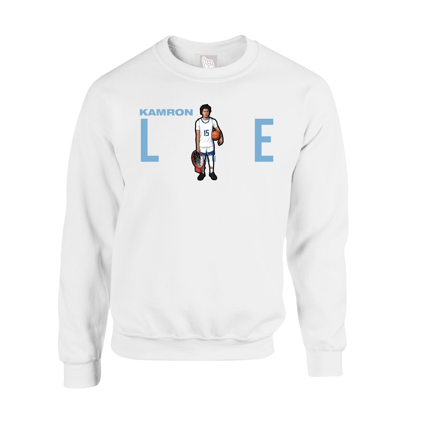 Fleece Crew — Player Name in White