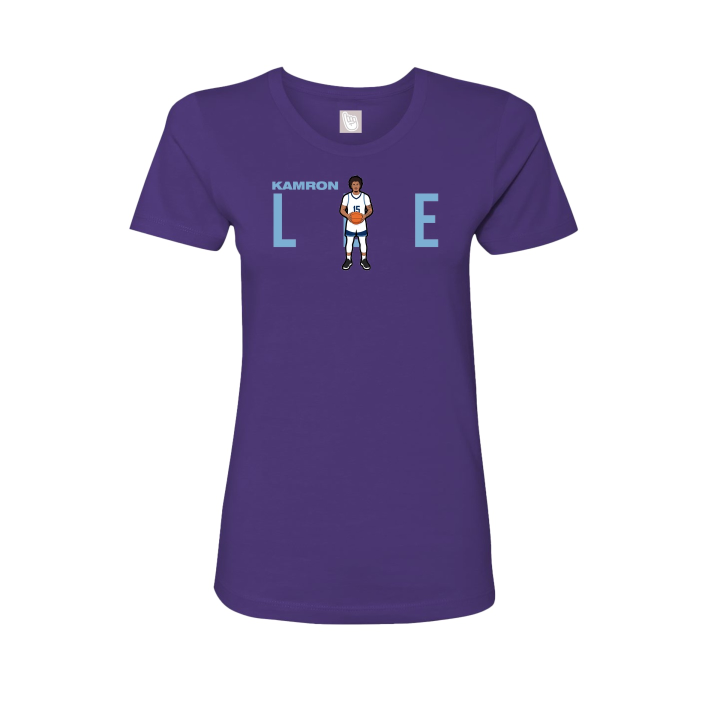 Womens Tee — Player Name in Purple