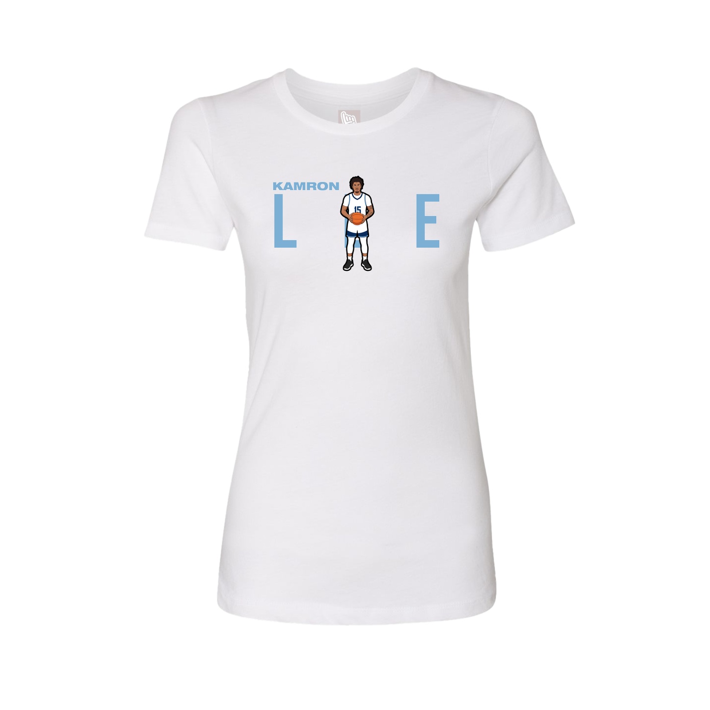 Womens Tee — Player Name in White