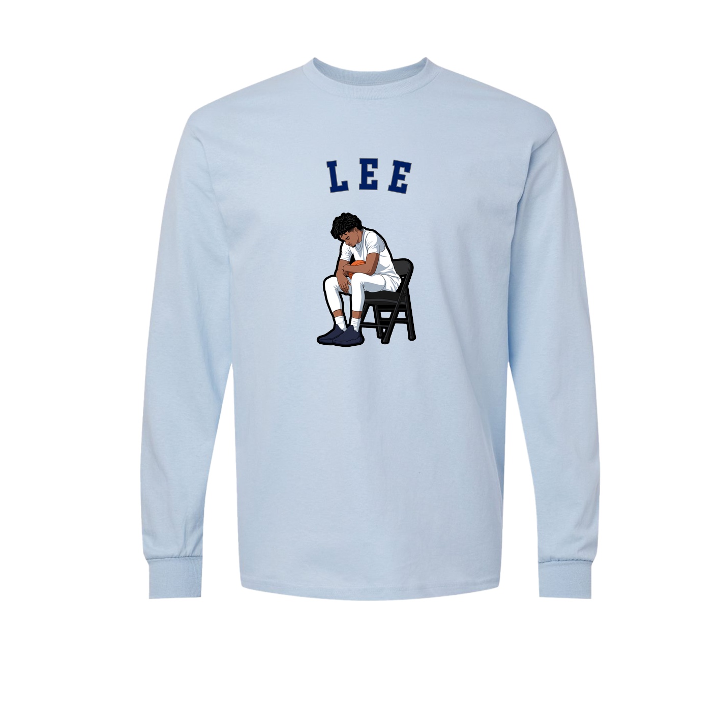 Long Sleeve Tee — Shirsey Arch in Light Blue