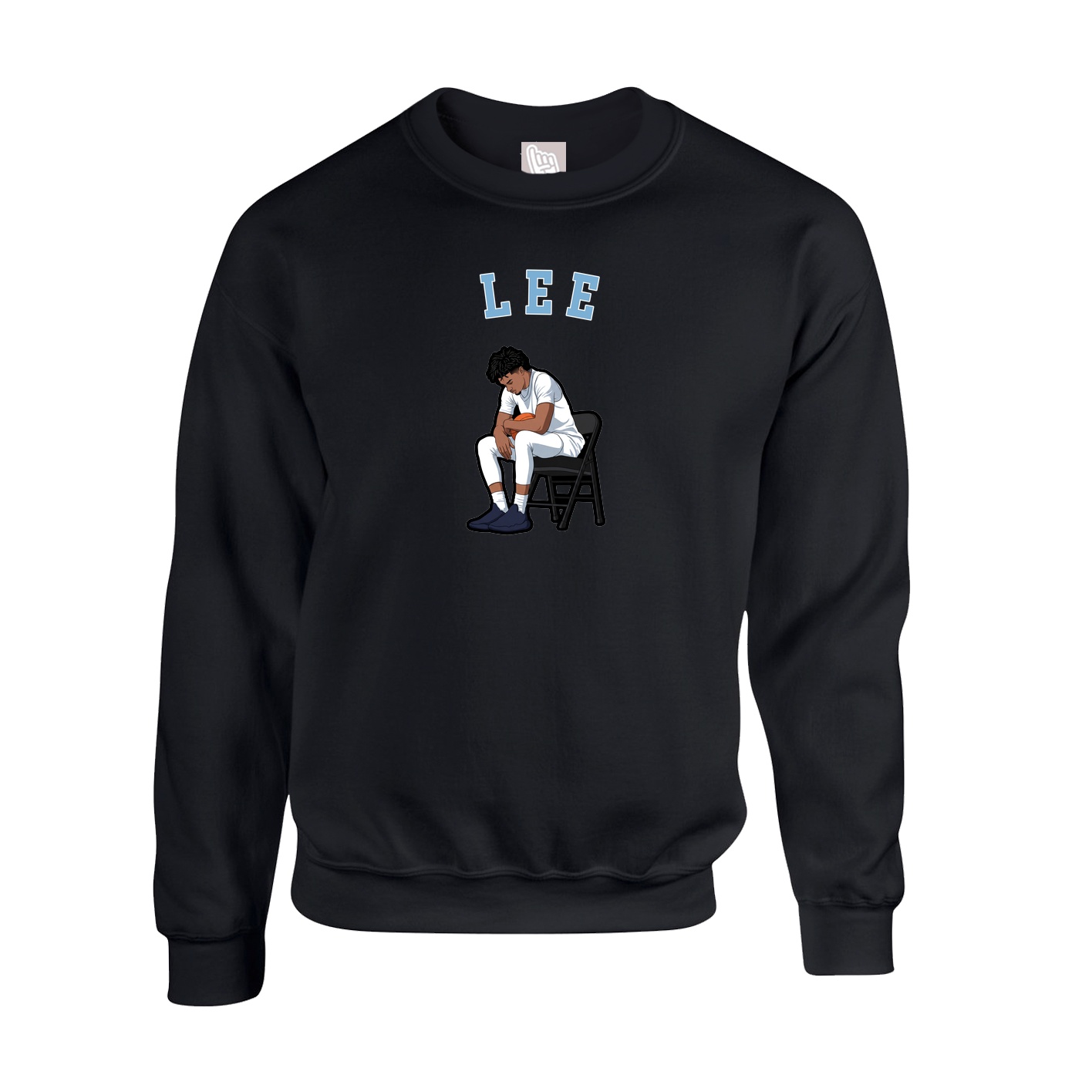 Fleece Crew — Shirsey Arch in Black
