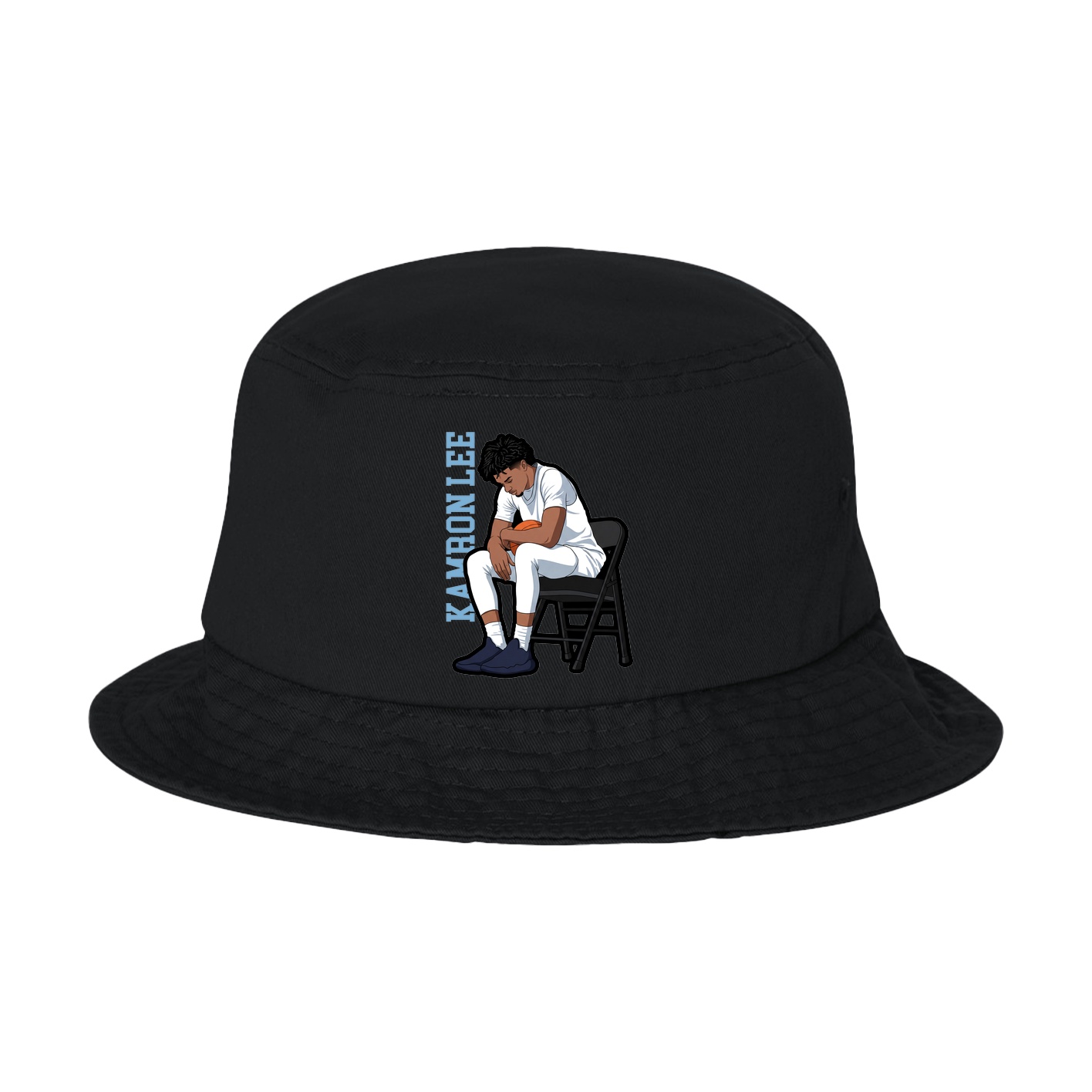 Bucket Cap — Name Vertical in Black