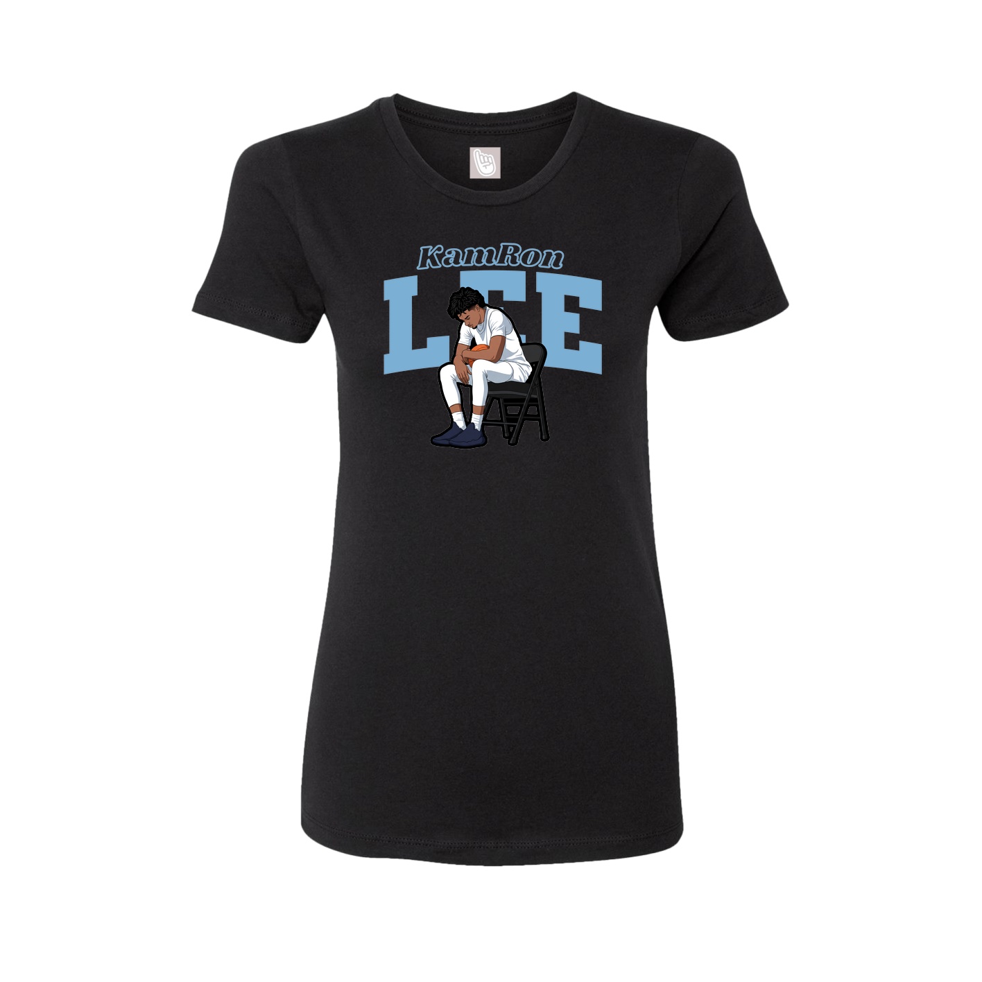 Womens Tee — Name Arch in Black